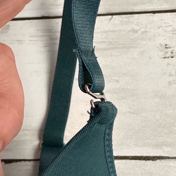 Shein Womens Full Figure Blue/Green Satin Bra Style # 75C‎ Underwire Size 36C - Picture 5 of 12